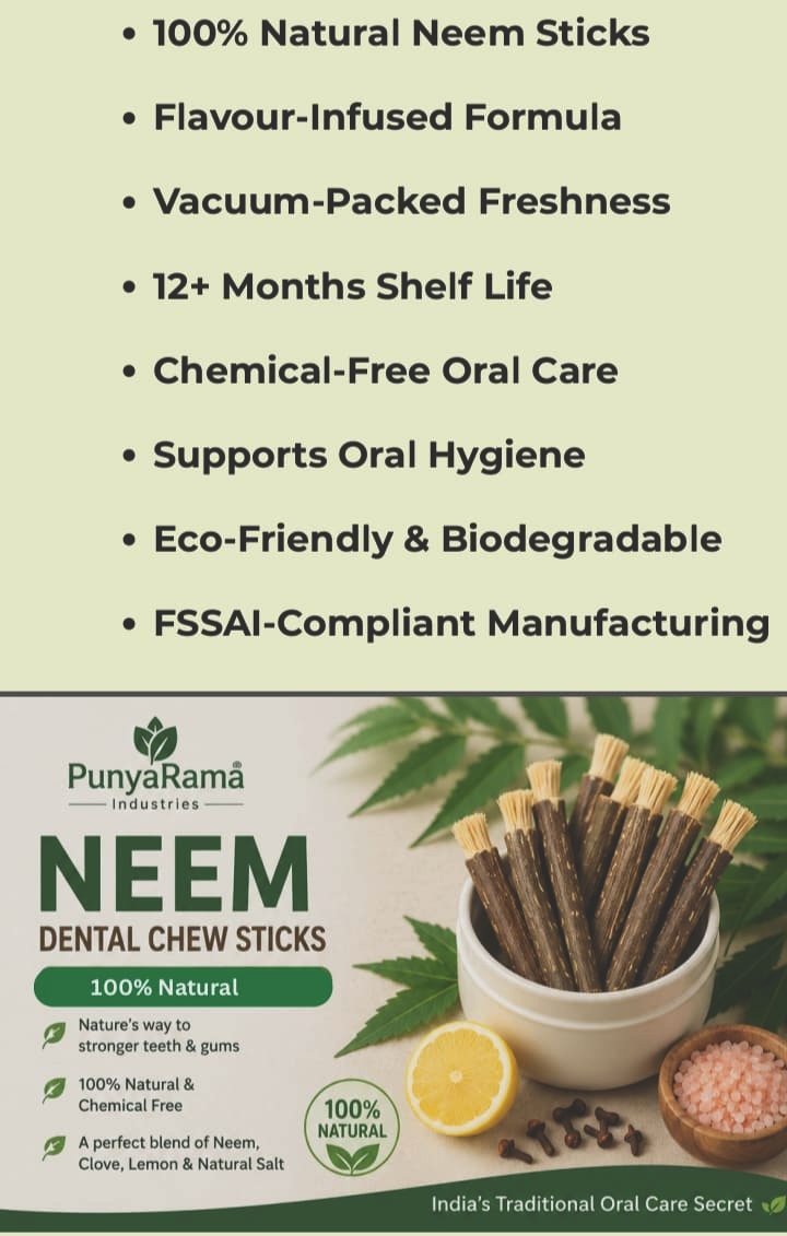 Health Master Neem Dental Chew Sticks Product Features